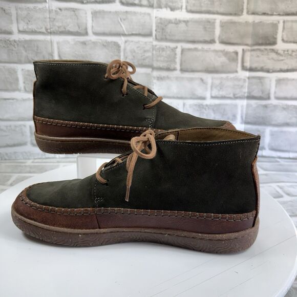 Clarks Men\'s Size 10.5 Hodson Mid Green and Brown Leather Boots main image 8